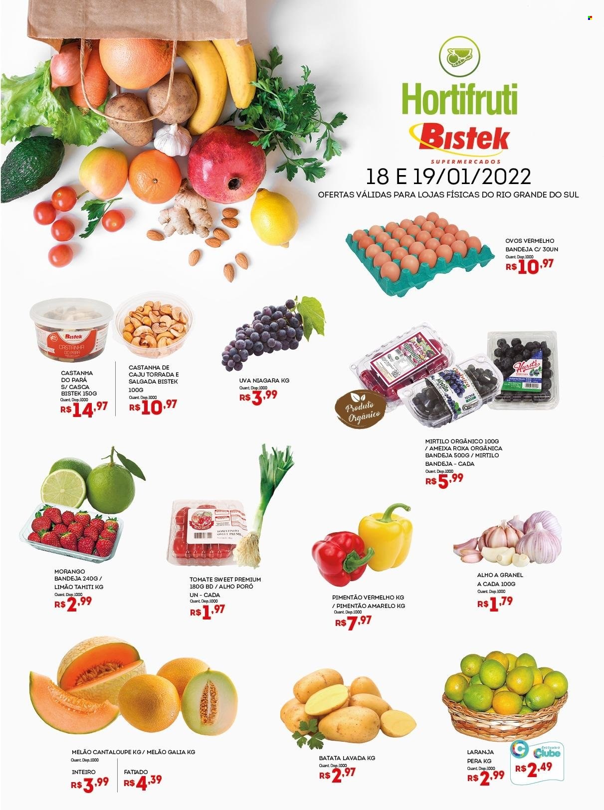 Encarte Bistek Supermercados  - 18.01.2022 - 19.01.2022.
