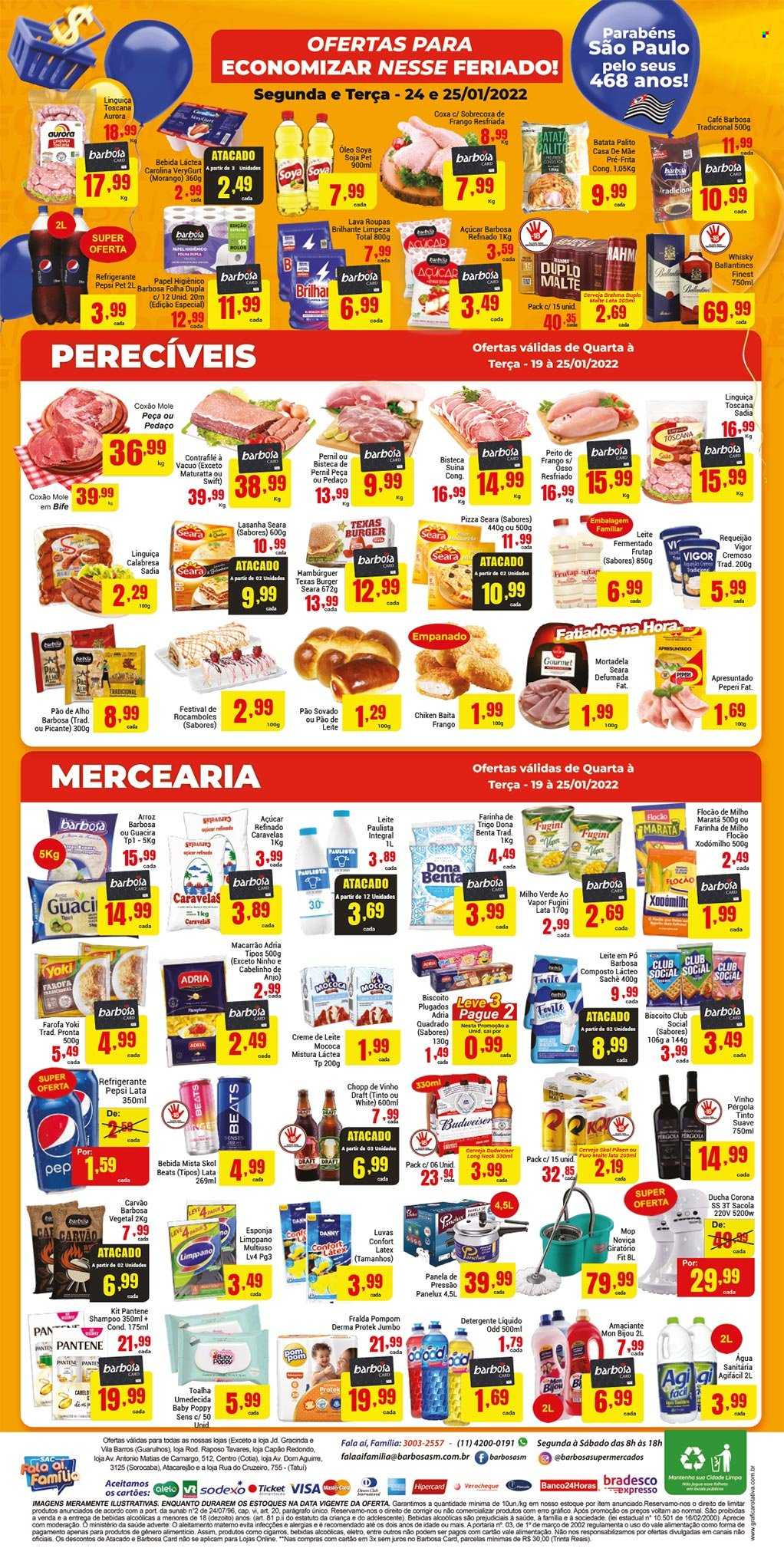 Encarte Barbosa Supermercados  - 19.01.2022 - 25.01.2022.