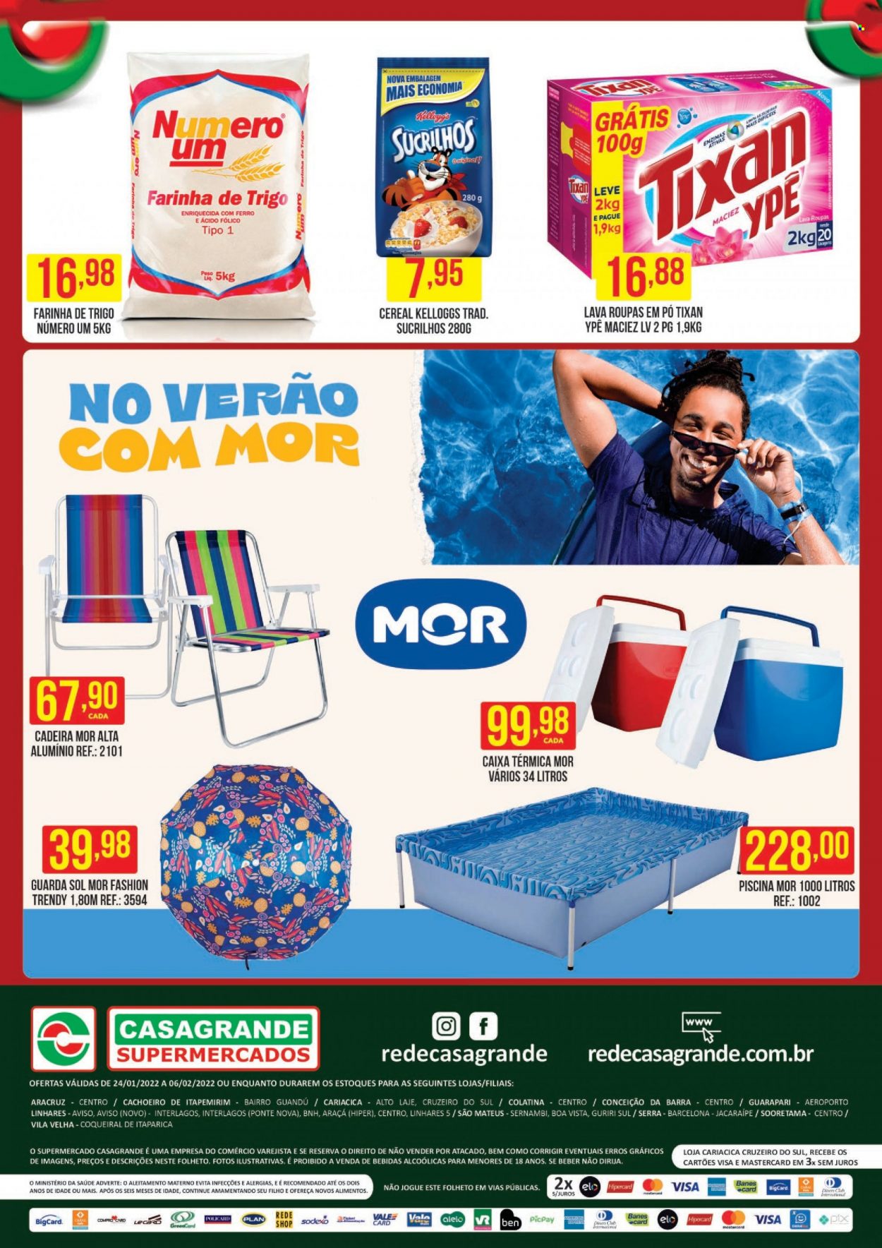 Encarte Casagrande Supermercados  - 24.01.2022 - 06.02.2022.