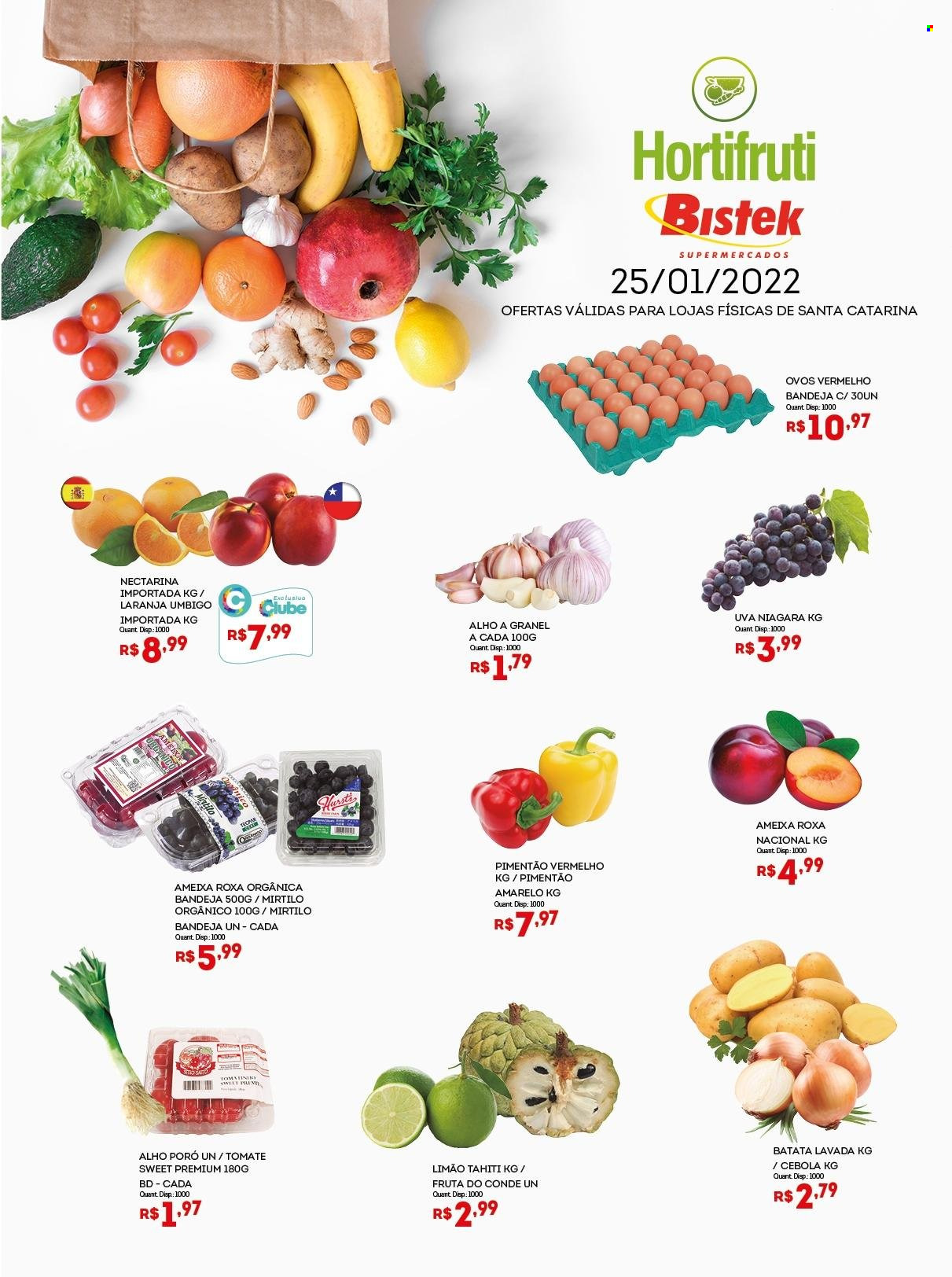 Encarte Bistek Supermercados  - 25.01.2022 - 25.01.2022.