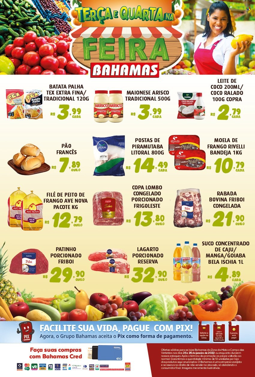 Encarte Bahamas Supermercados  - 25.01.2022 - 26.01.2022.