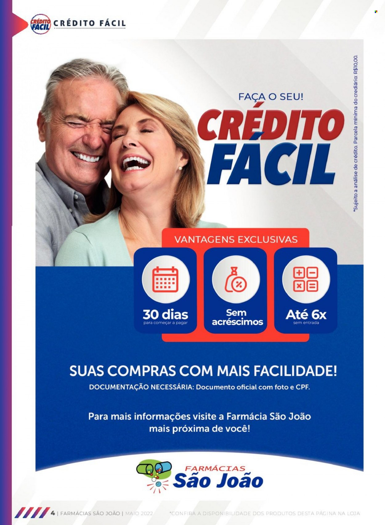 Encarte Farmácias São João  - 01.05.2022 - 31.05.2022.