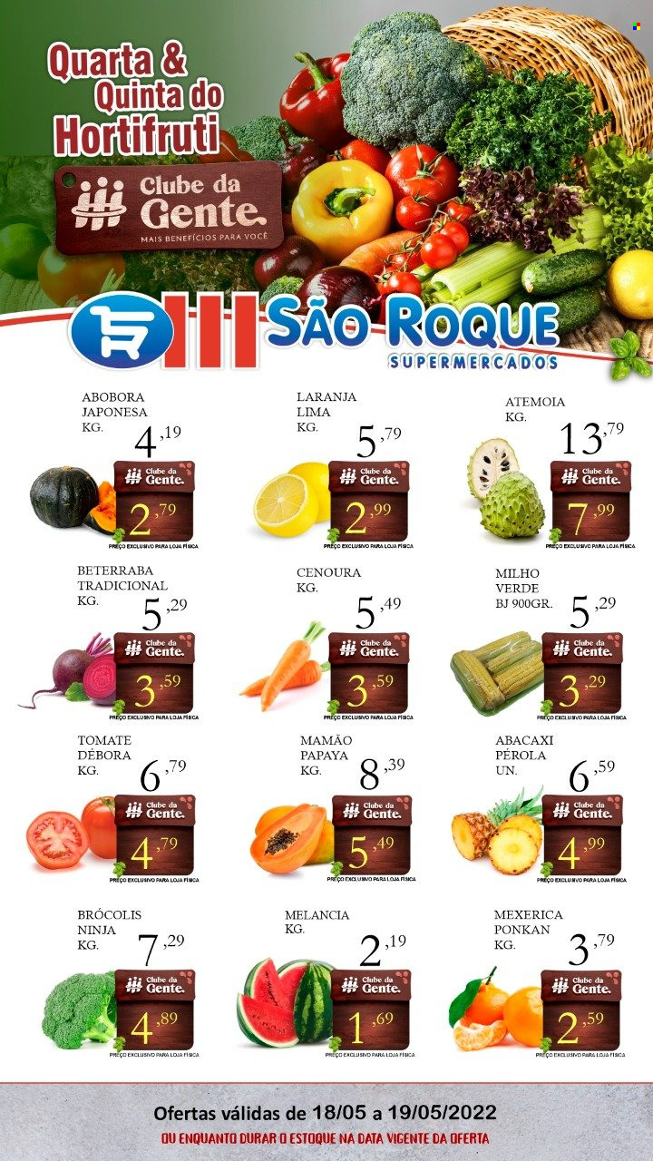 Encarte São Roque Supermercados  - 18.05.2022 - 19.05.2022.