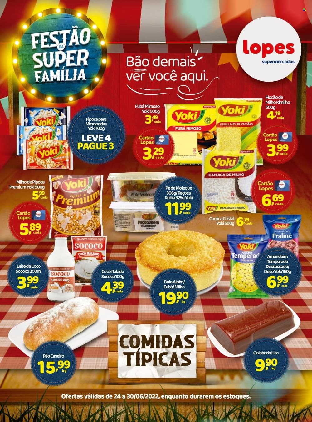 Encarte Lopes Supermercados  - 24.06.2022 - 30.06.2022.