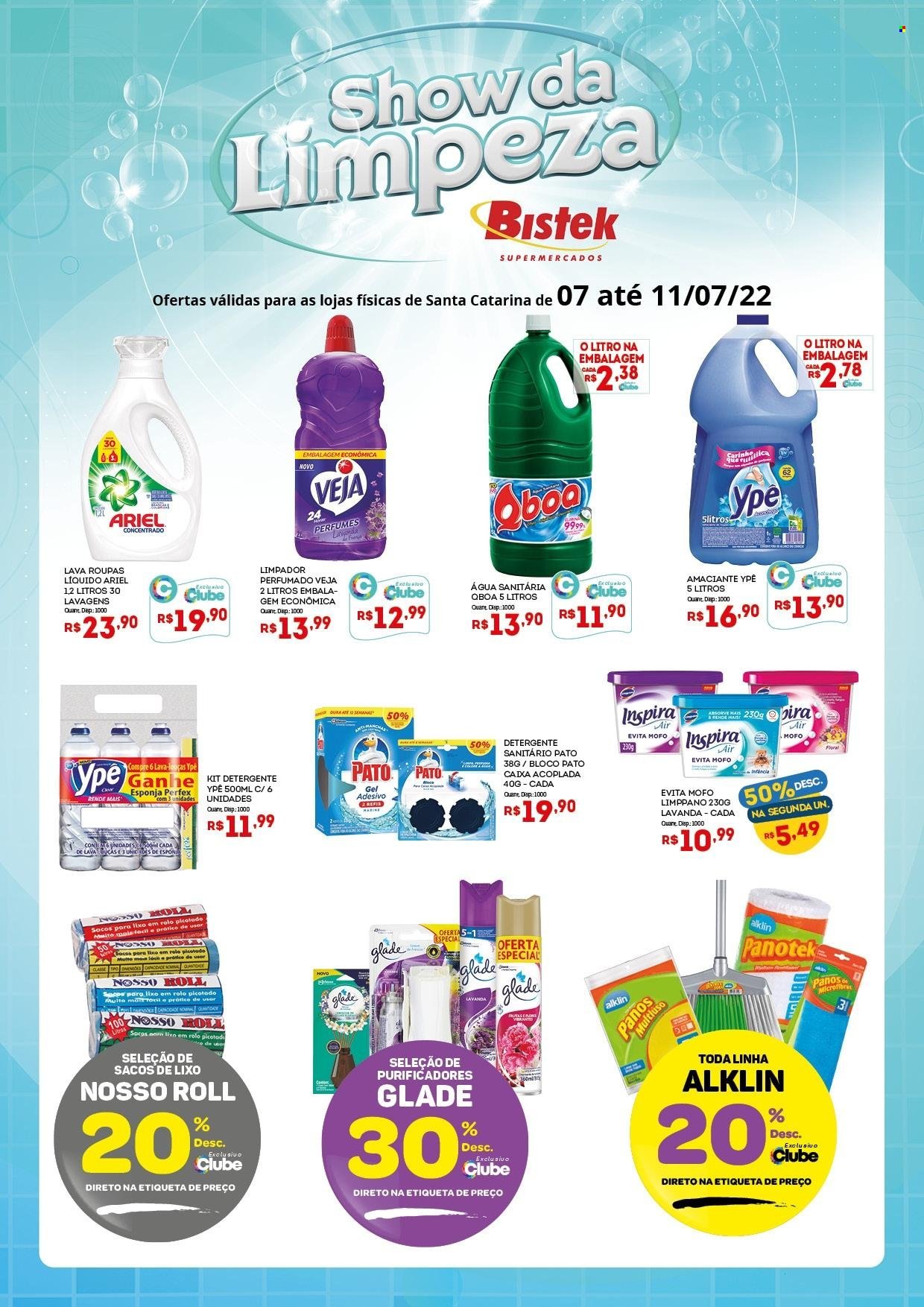 Encarte Bistek Supermercados  - 07.07.2022 - 11.07.2022.