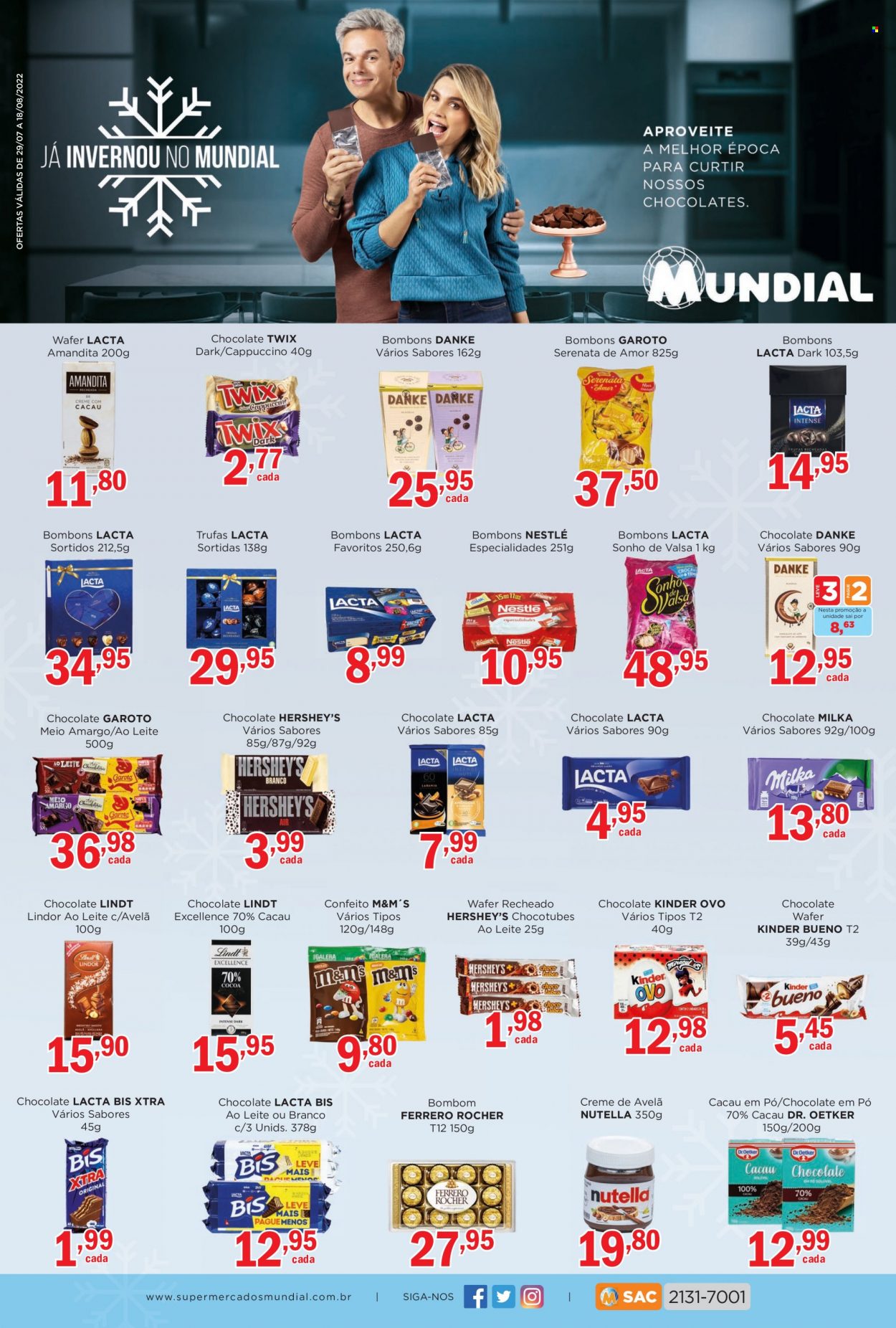 Encarte Supermercados Mundial  - 29.07.2022 - 18.08.2022.