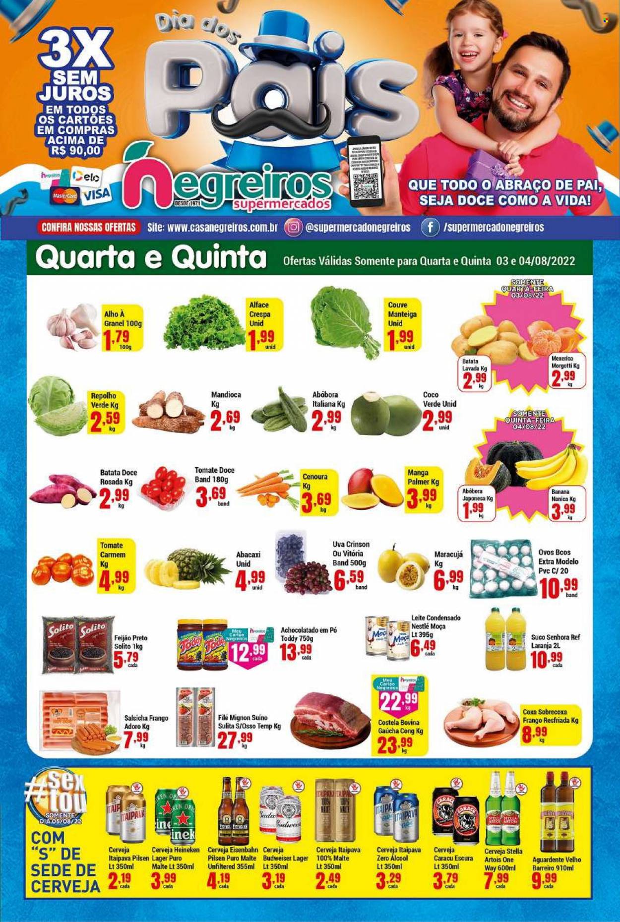 Encarte Supermercado Negreiros  - 03.08.2022 - 09.08.2022.