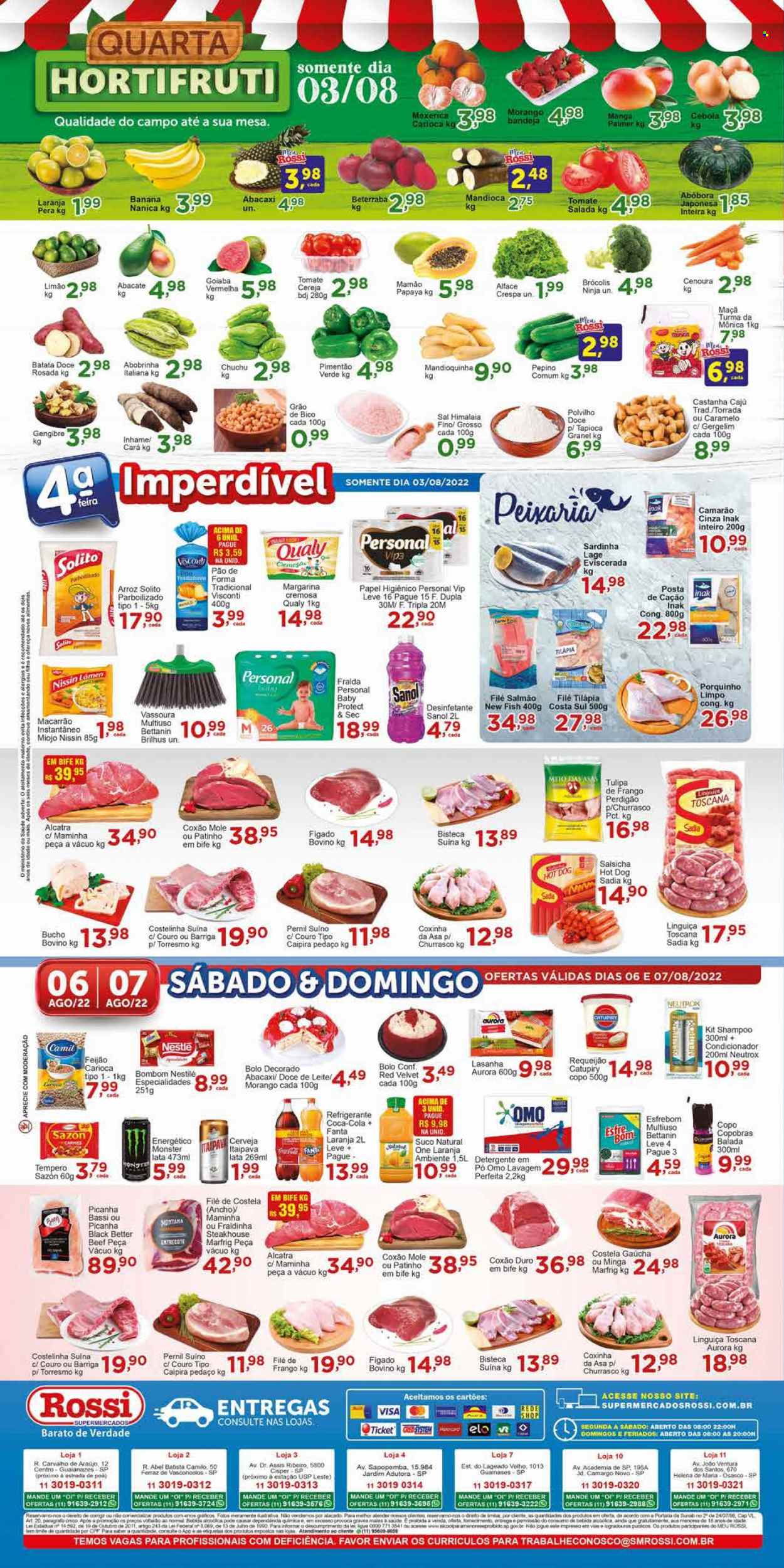 Encarte Rossi Supermercados  - 03.08.2022 - 09.08.2022.