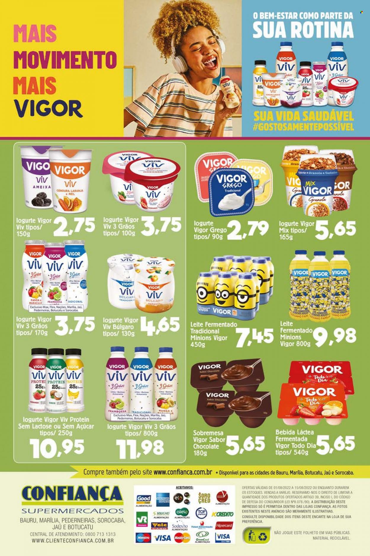 Encarte Confiança Supermercados  - 01.08.2022 - 15.08.2022.