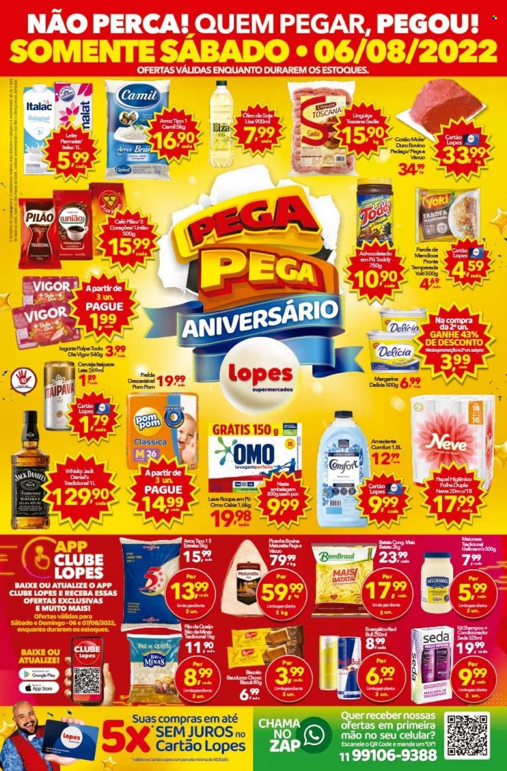 Encarte Lopes Supermercados  - 06.08.2022 - 09.08.2022.
