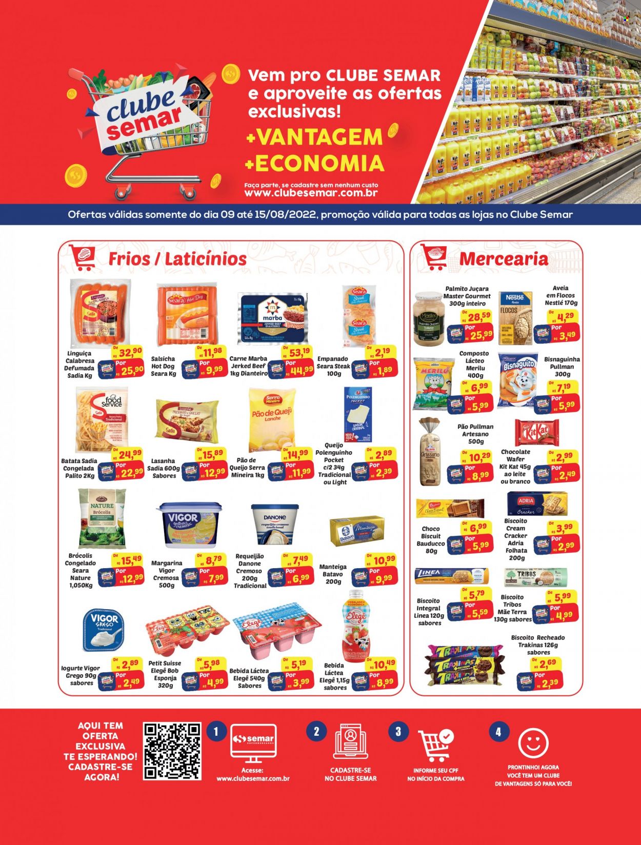 Encarte Semar Supermercados  - 09.08.2022 - 15.08.2022.