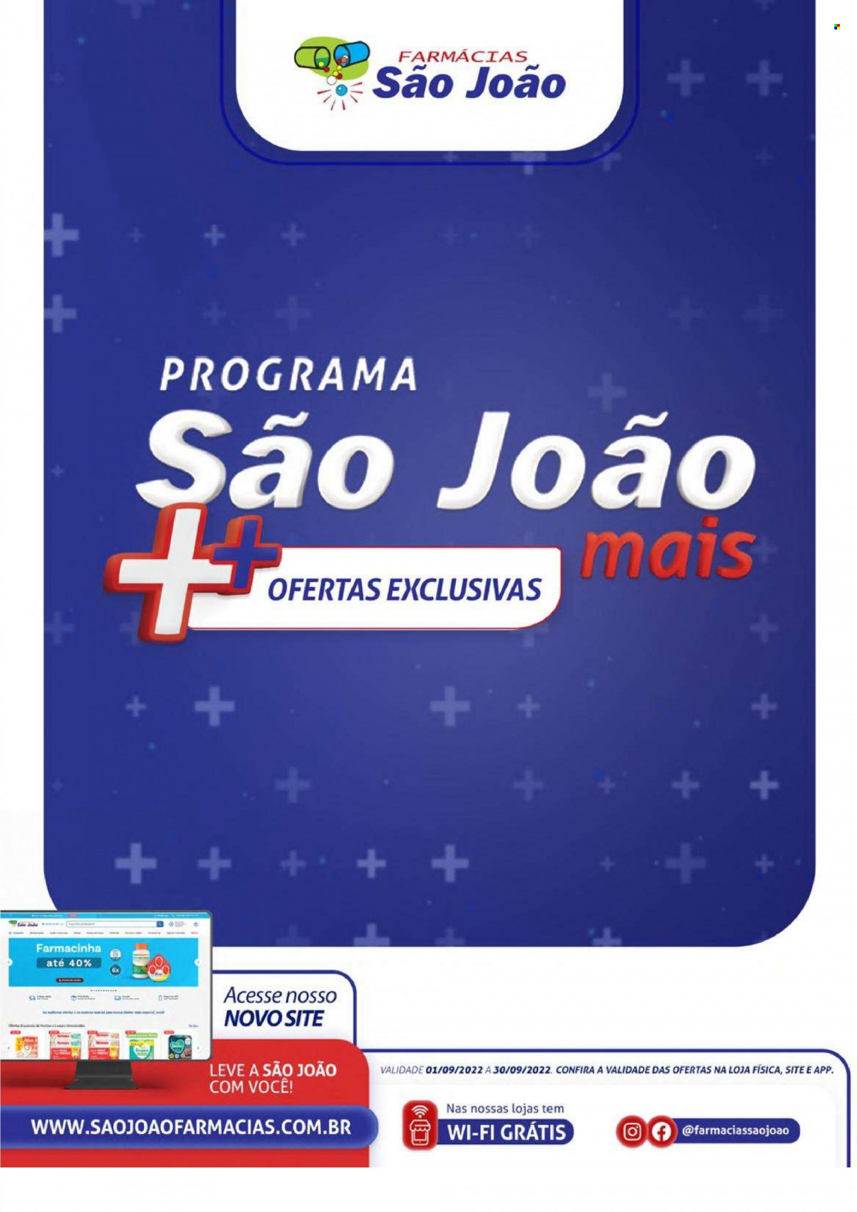 Encarte Farmácias São João  - 01.09.2022 - 30.09.2022.