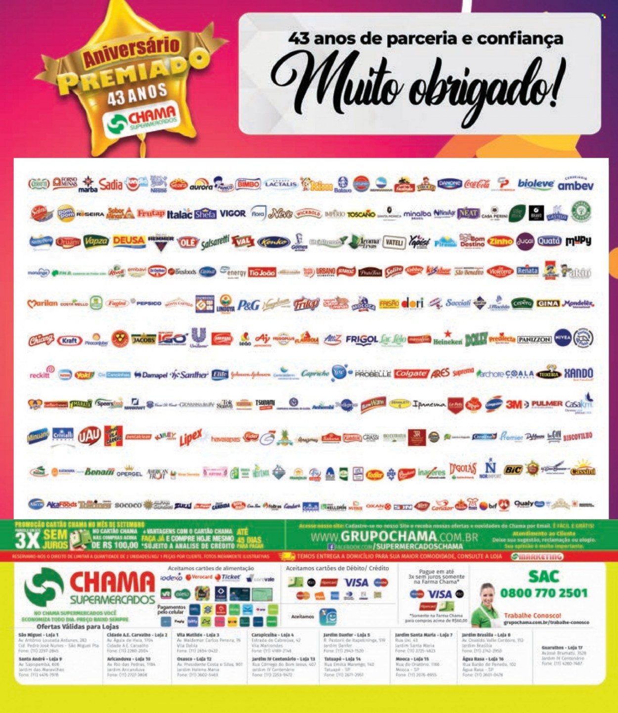 Encarte Chama Supermercados  - 01.09.2022 - 30.09.2022.