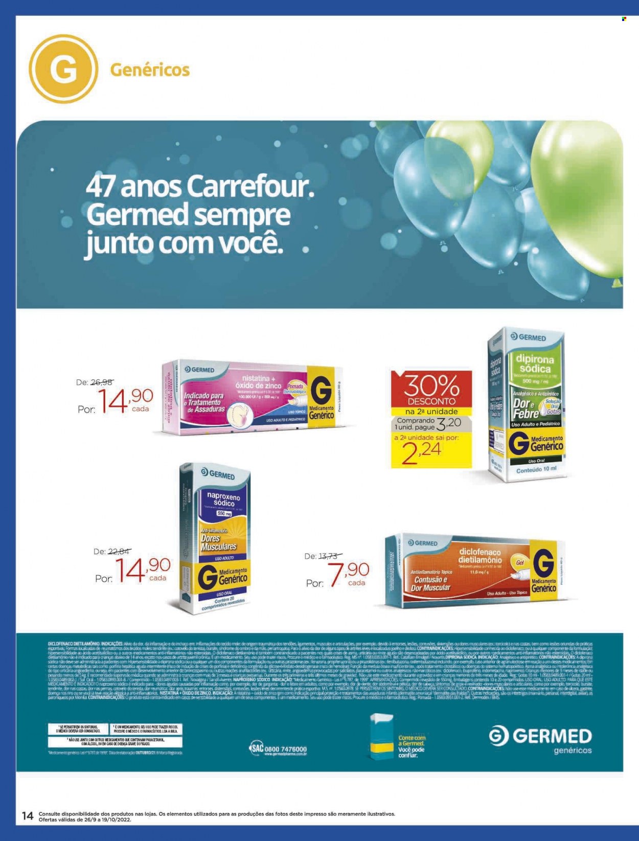 Encarte Carrefour Drogaria  - 26.09.2022 - 19.10.2022.