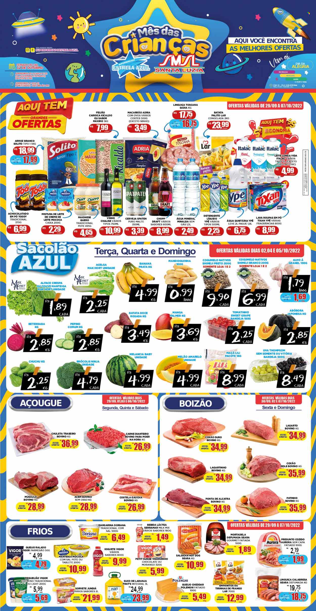 Encarte Supermercado Estrela Azul  - 29.09.2022 - 07.10.2022.