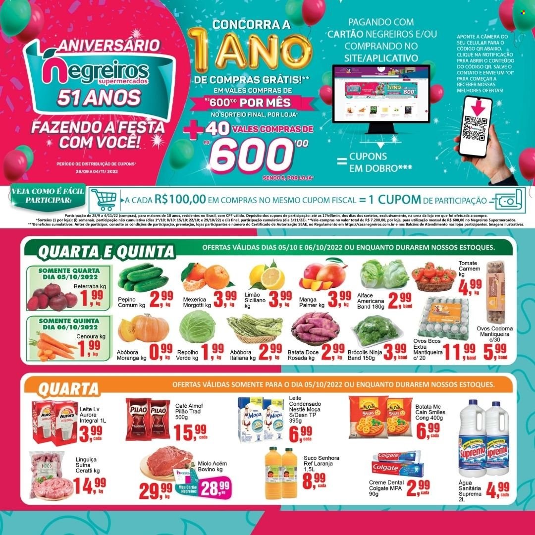 Encarte Supermercado Negreiros  - 05.10.2022 - 11.10.2022.