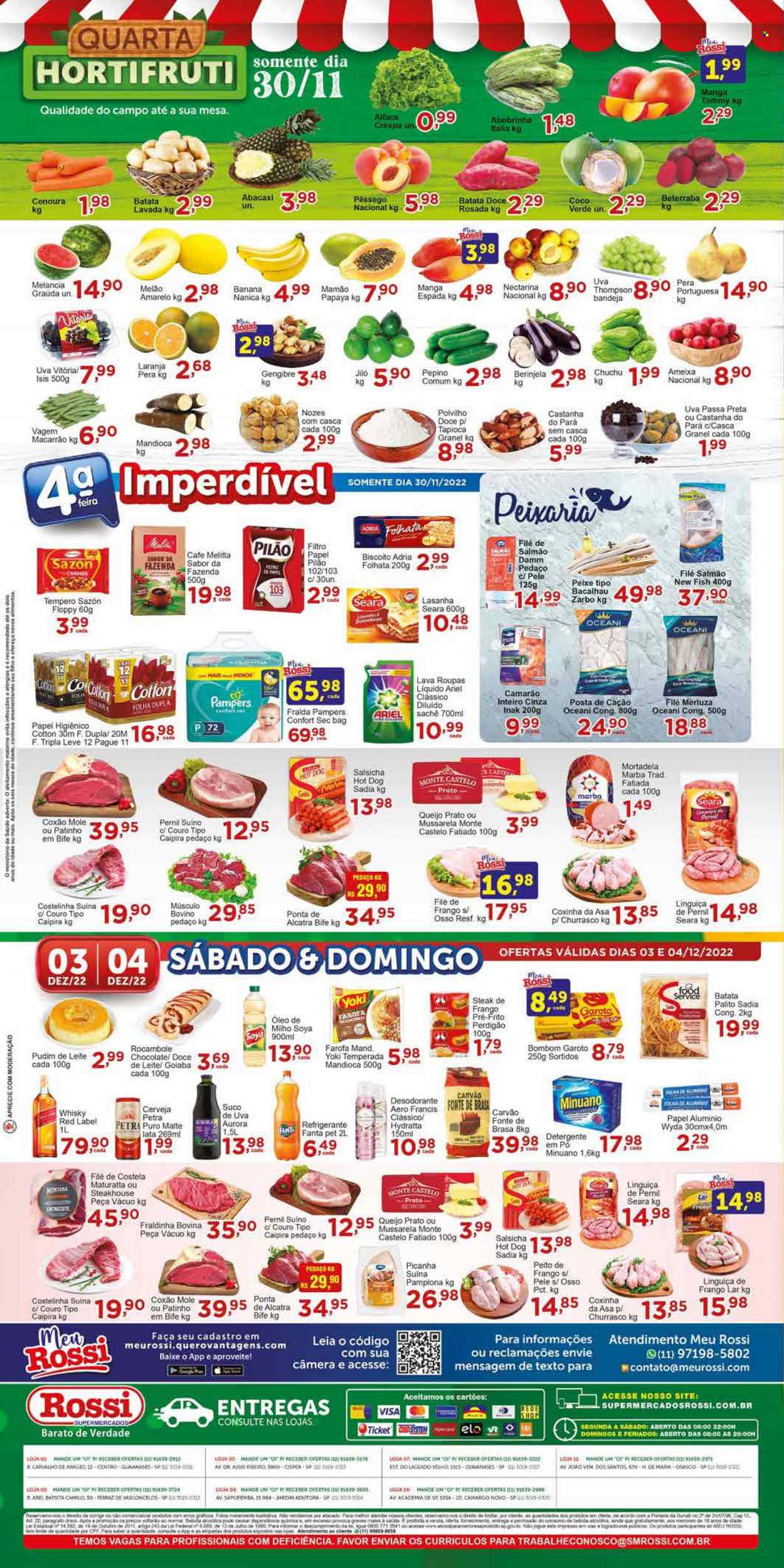 Encarte Rossi Supermercados  - 30.11.2022 - 06.12.2022.