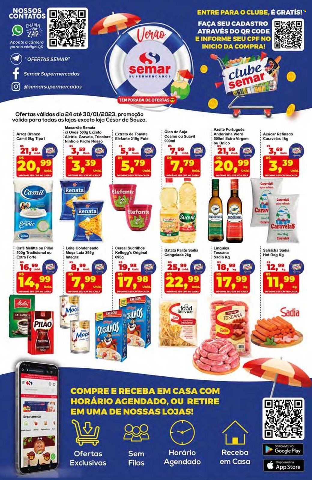 Encarte Semar Supermercados  - 24.01.2023 - 30.01.2023.