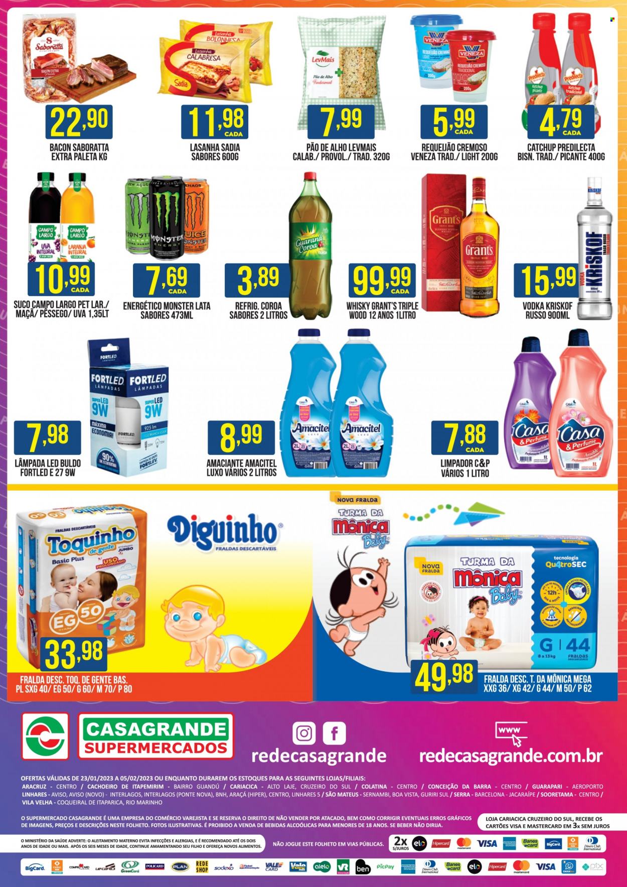 Encarte Casagrande Supermercados  - 23.01.2023 - 05.02.2023.