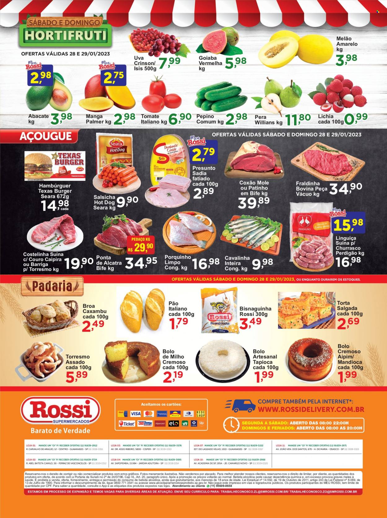 Encarte Rossi Supermercados  - 28.01.2023 - 29.01.2023.