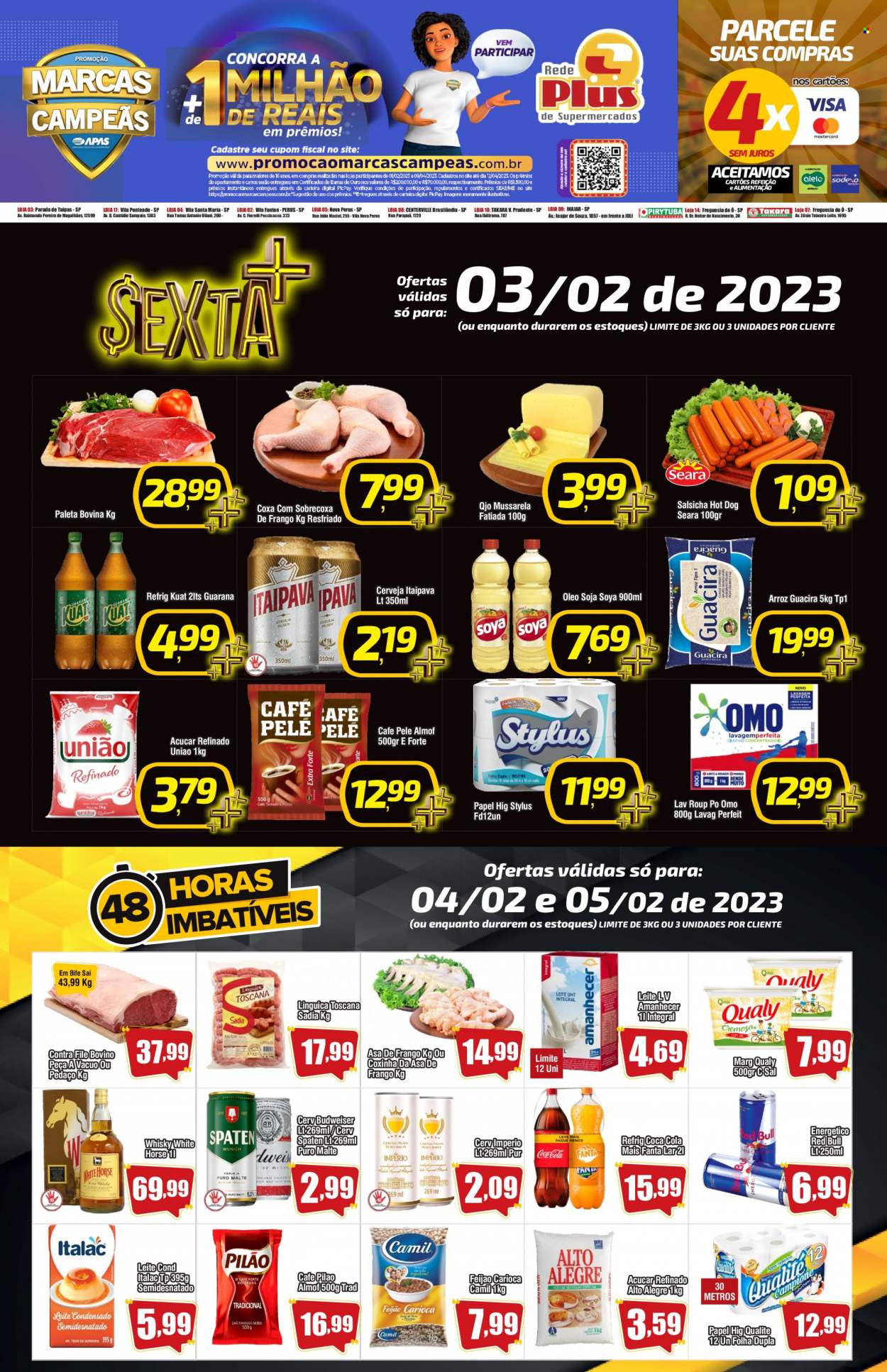 Encarte Rede Plus Supermercados  - 03.02.2023 - 06.02.2023.