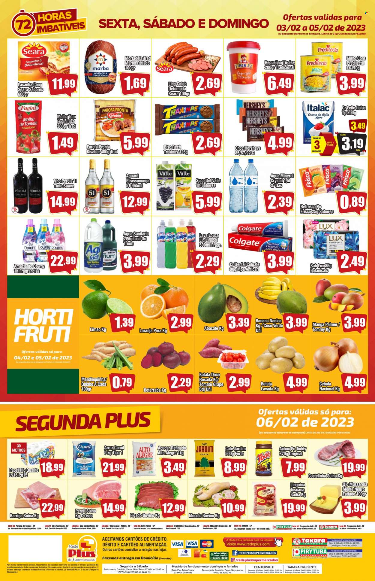 Encarte Rede Plus Supermercados  - 03.02.2023 - 06.02.2023.