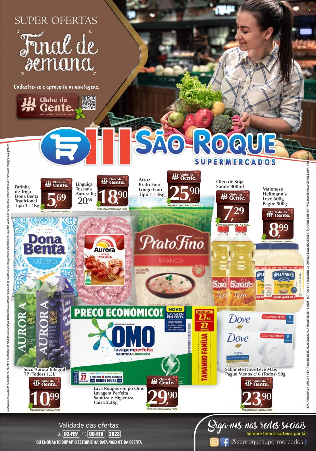 Encarte São Roque Supermercados  - 02.02.2023 - 06.02.2023.