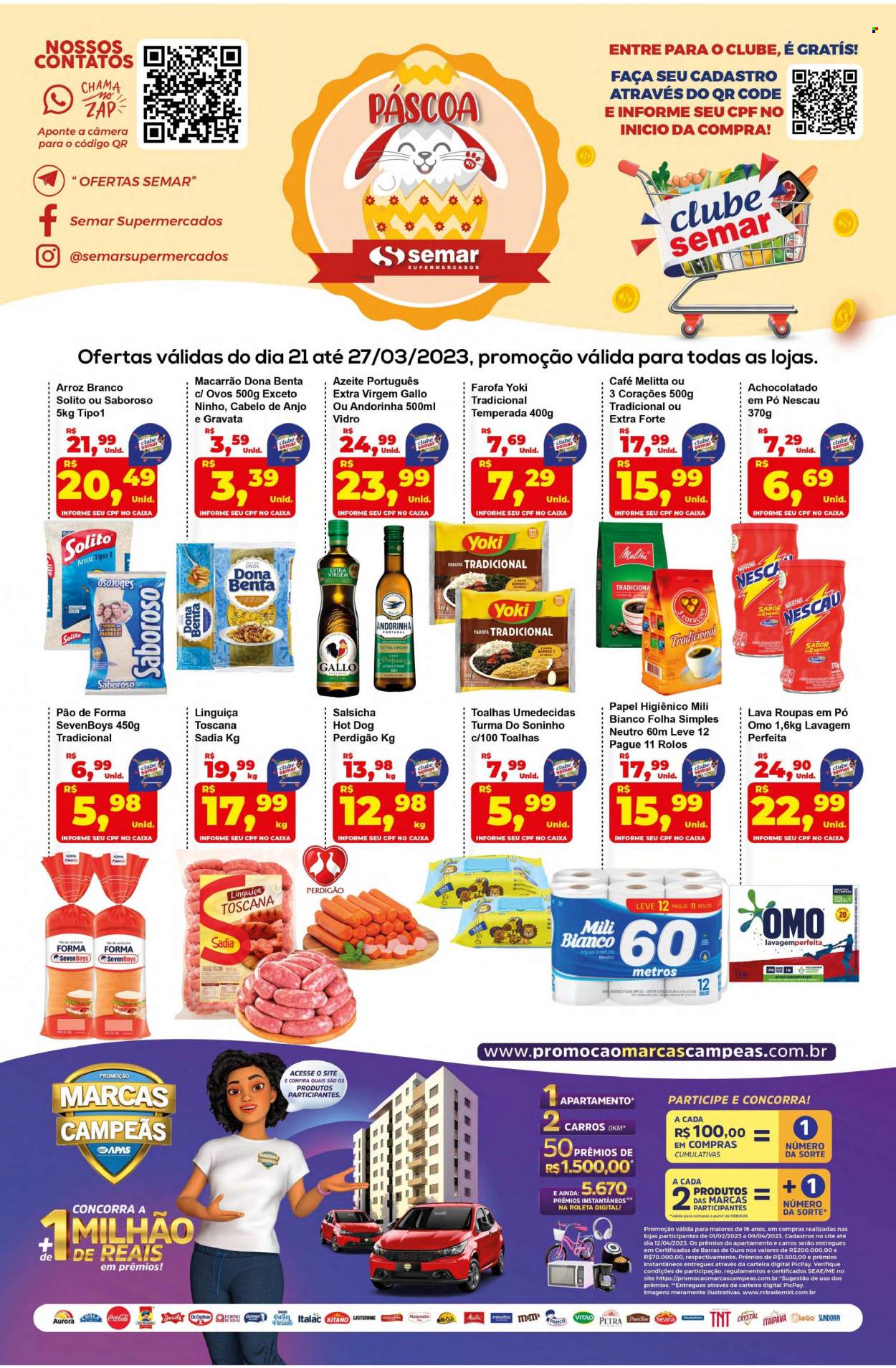 Encarte Semar Supermercados  - 21.03.2023 - 27.03.2023.