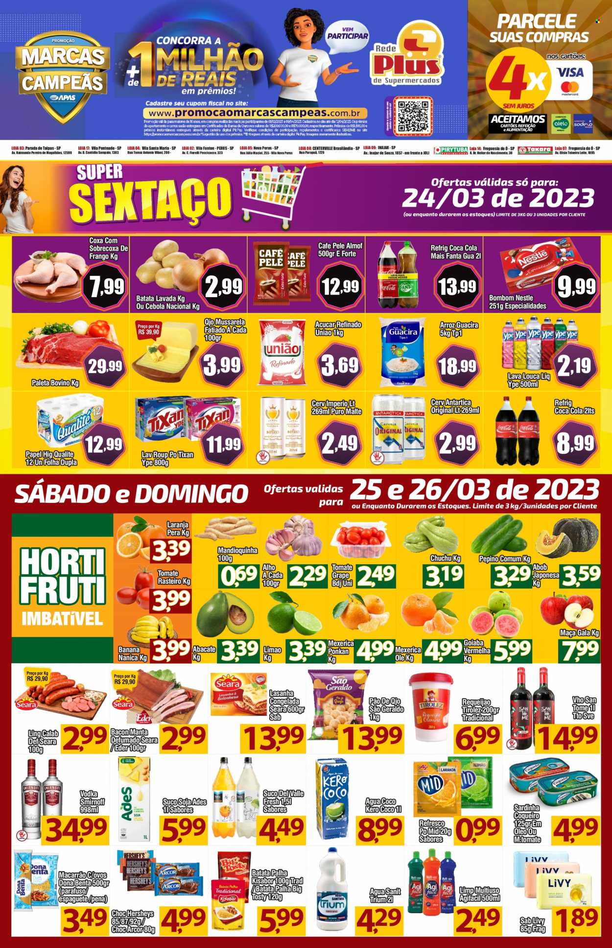 Encarte Rede Plus Supermercados  - 24.03.2023 - 27.03.2023.
