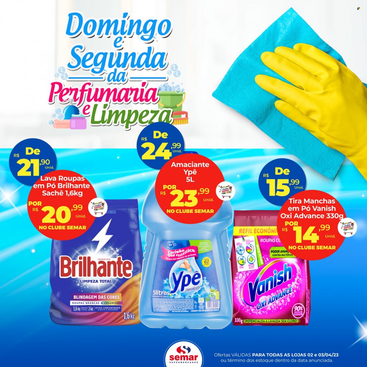 Encarte Semar Supermercados  - 02.04.2023 - 03.04.2023.