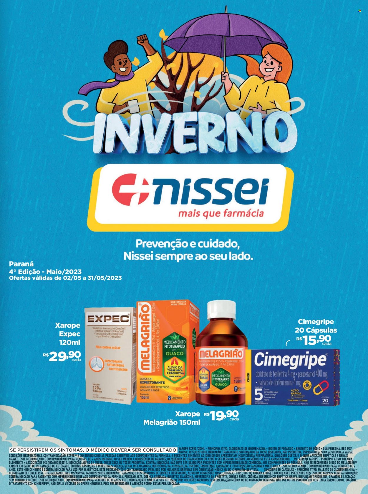 Encarte Farmácias Nissei  - 02.05.2023 - 31.05.2023.