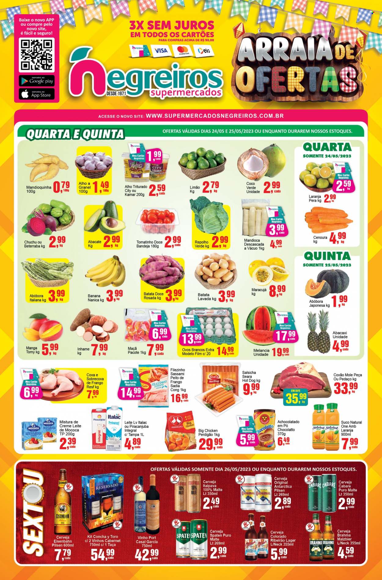 Encarte Supermercado Negreiros  - 24.05.2023 - 30.05.2023.