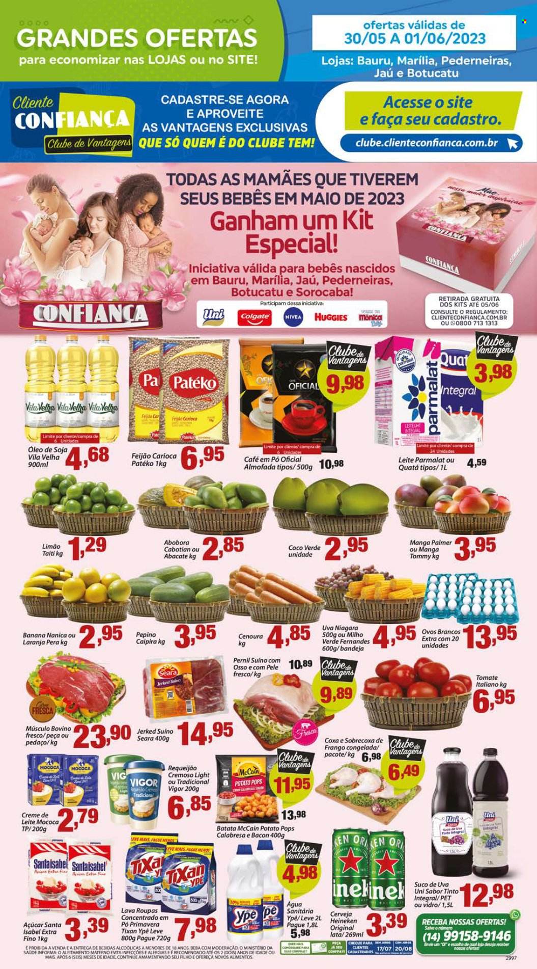 Encarte Confiança Supermercados  - 30.05.2023 - 01.06.2023.