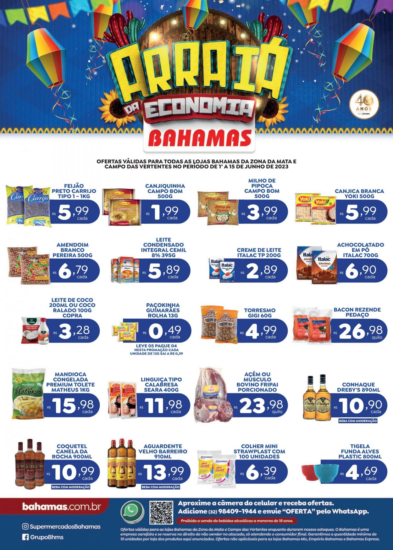Encarte Bahamas Supermercados  - 01.06.2023 - 15.06.2023.