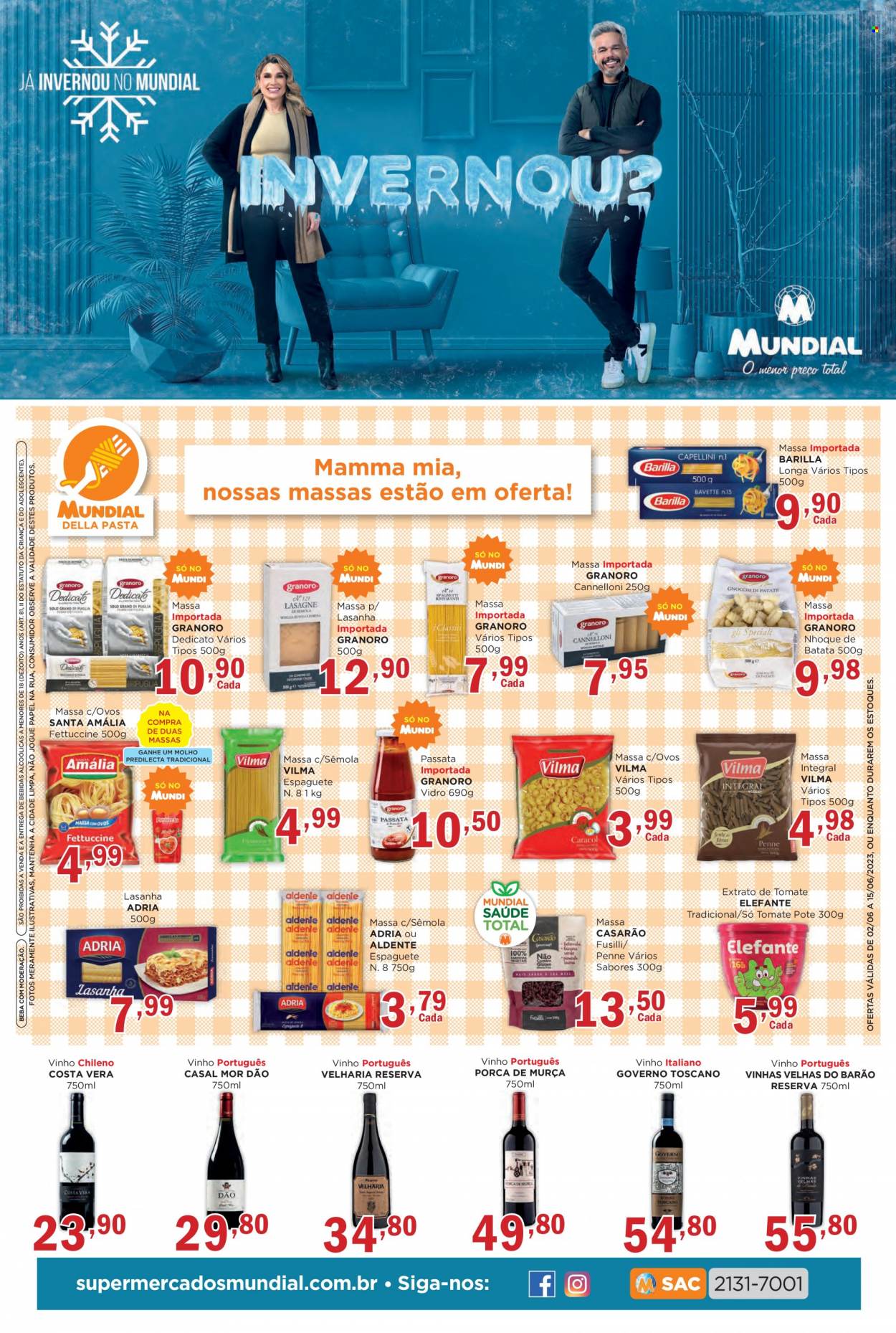 Encarte Supermercados Mundial  - 02.06.2023 - 15.06.2023.