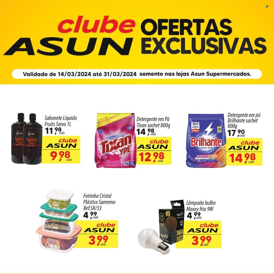 Encarte Asun Supermercados  - 14.03.2024 - 31.03.2024.