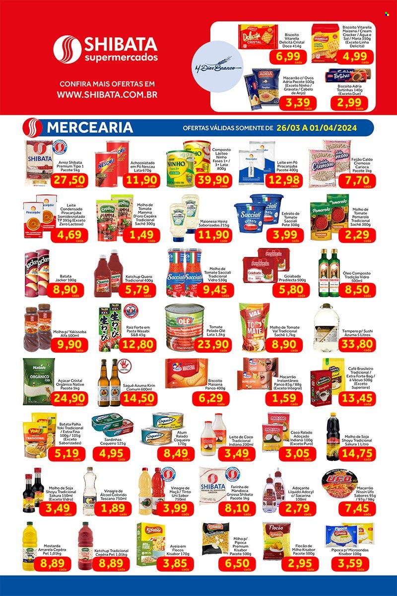 Encarte Shibata Supermercados  - 26.03.2024 - 01.04.2024.