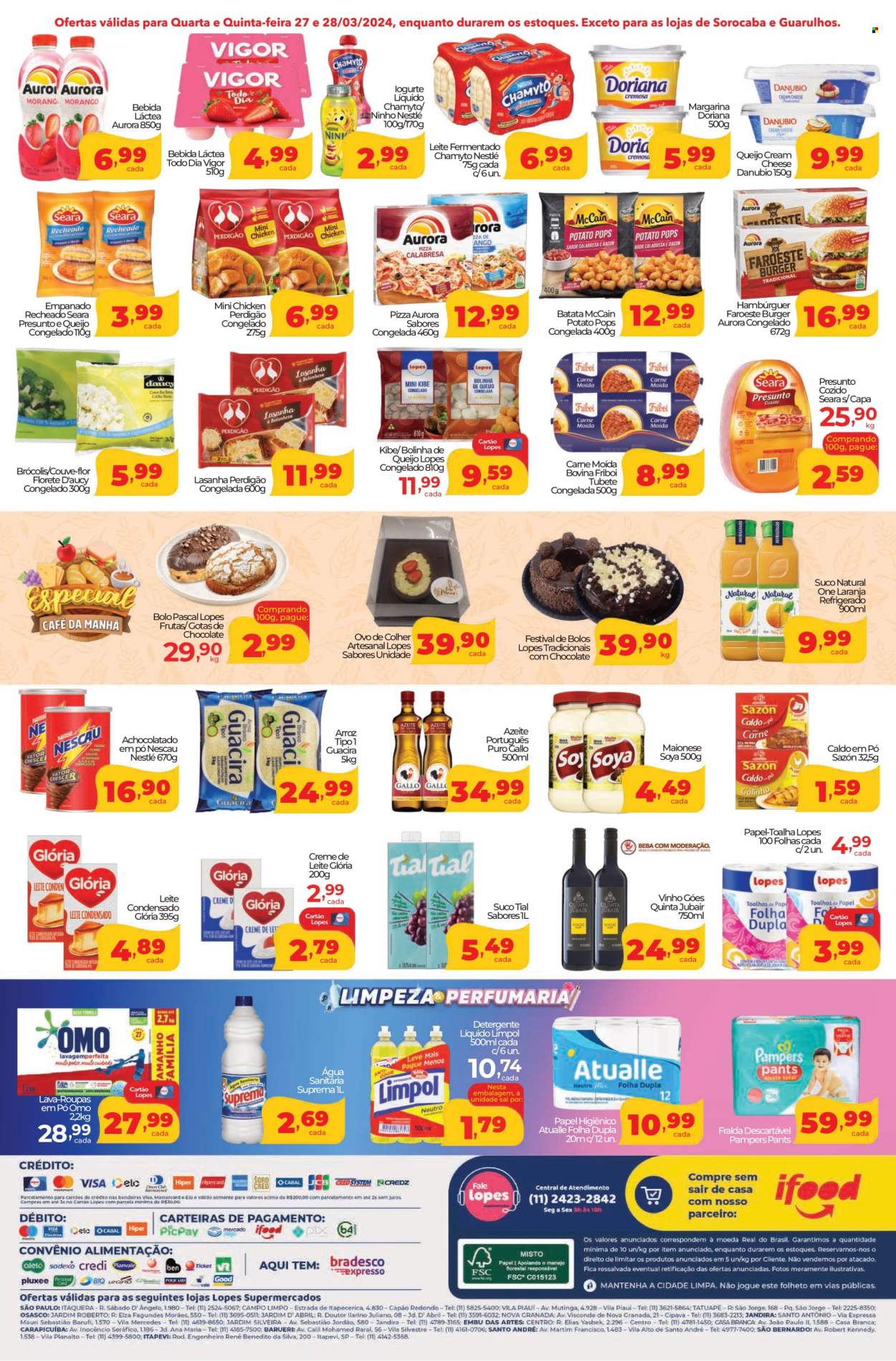 Encarte Lopes Supermercados  - 27.03.2024 - 28.03.2024.
