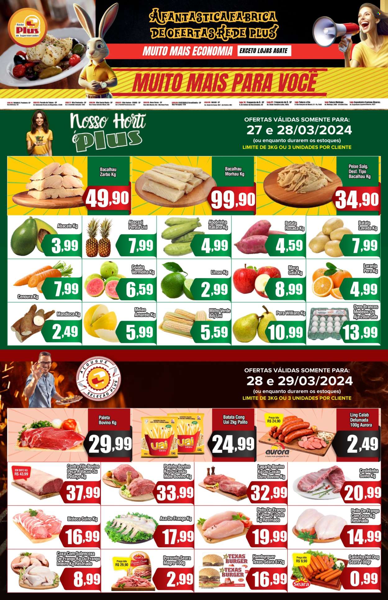 Encarte Rede Plus Supermercados  - 27.03.2024 - 29.03.2024.