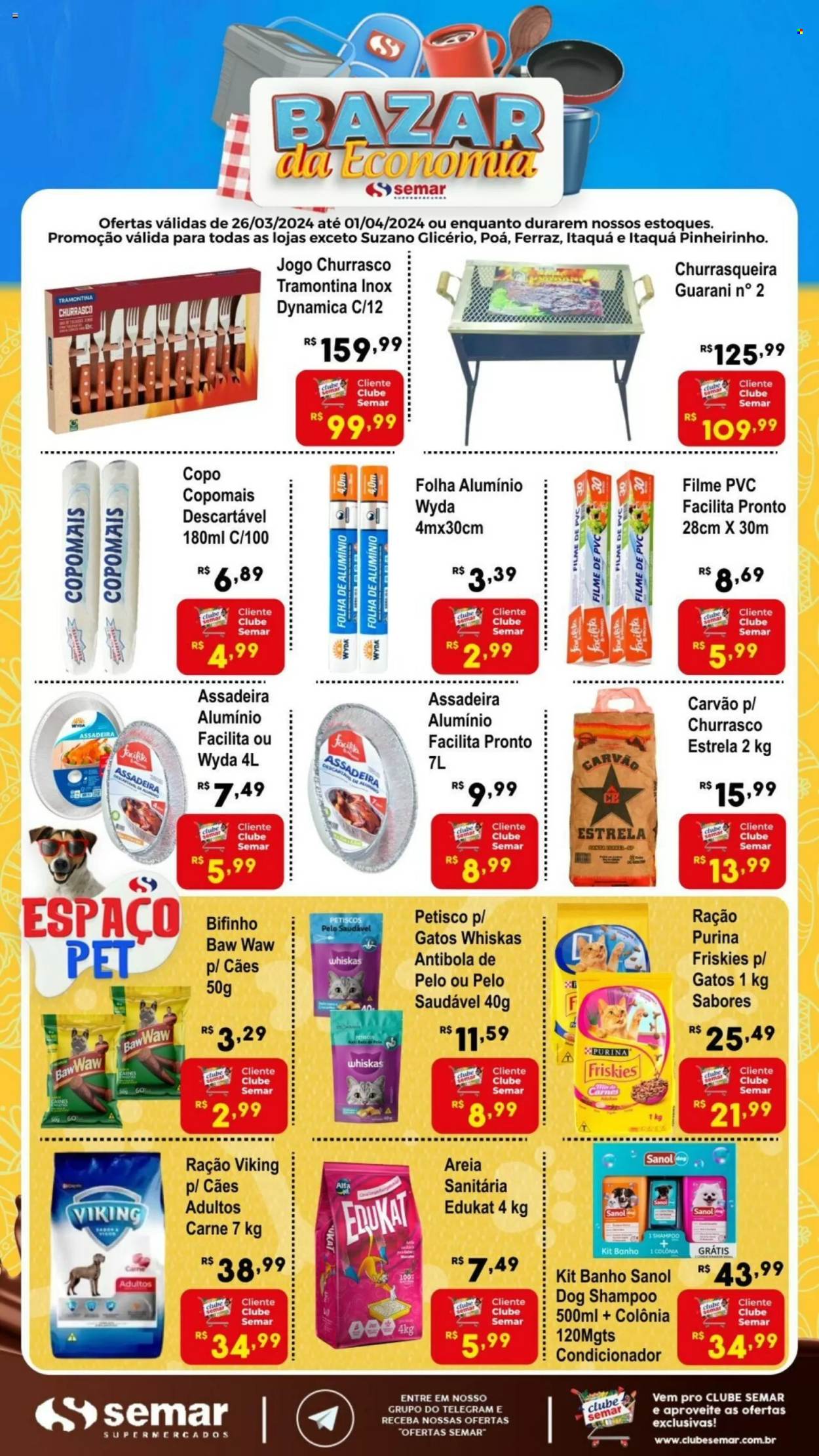Encarte Semar Supermercados  - 26.03.2024 - 01.04.2024.
