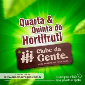 São Roque Supermercados - Quarta e Quinta do Hortifruti