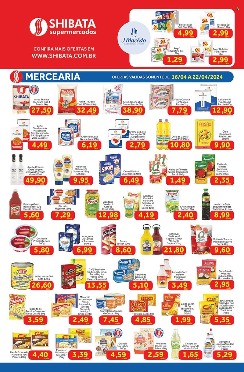 Encarte Shibata Supermercados  - 16.04.2024 - 22.04.2024.