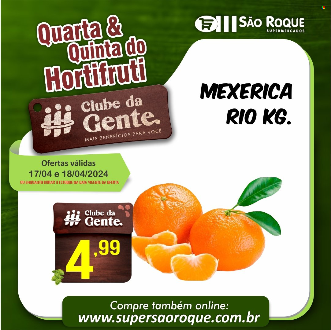 Encarte São Roque Supermercados  - 17.04.2024 - 18.04.2024.