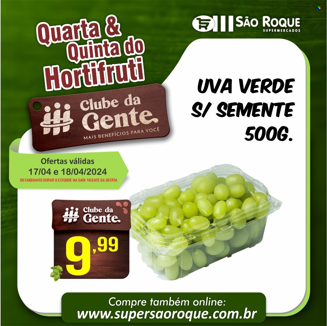 Encarte São Roque Supermercados  - 17.04.2024 - 18.04.2024.