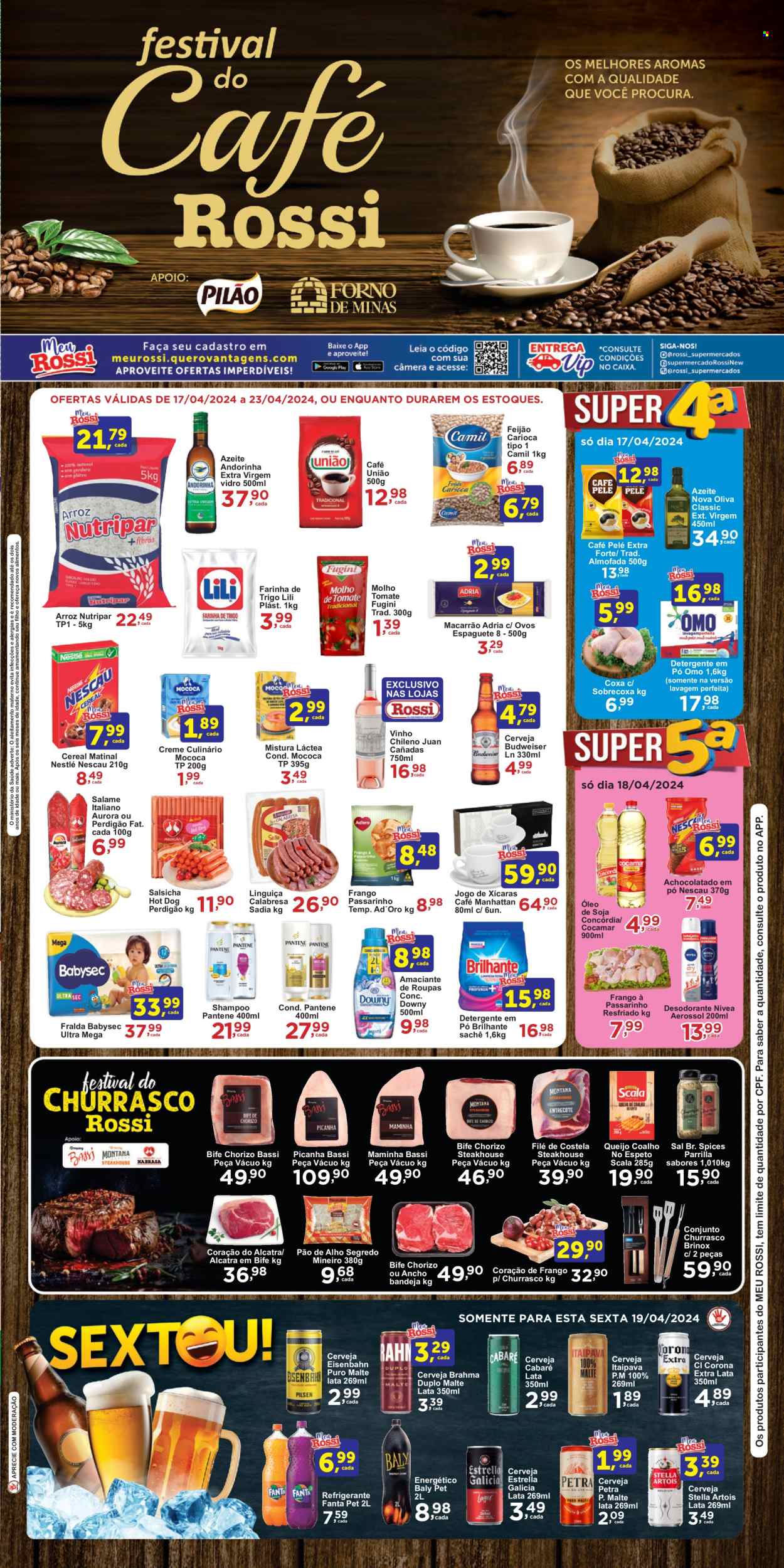 Encarte Rossi Supermercados  - 17.04.2024 - 23.04.2024.