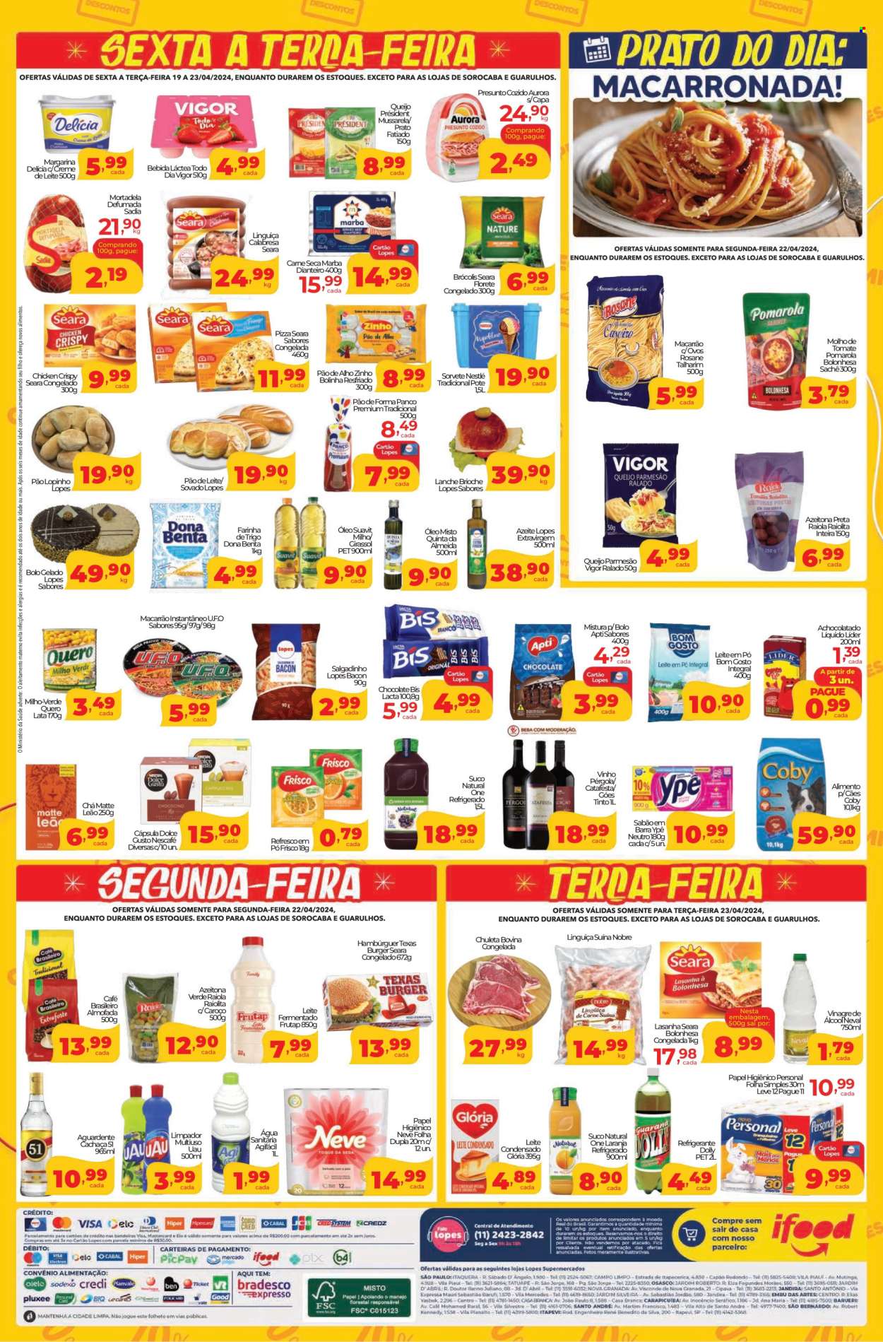 Encarte Lopes Supermercados  - 19.04.2024 - 23.04.2024.