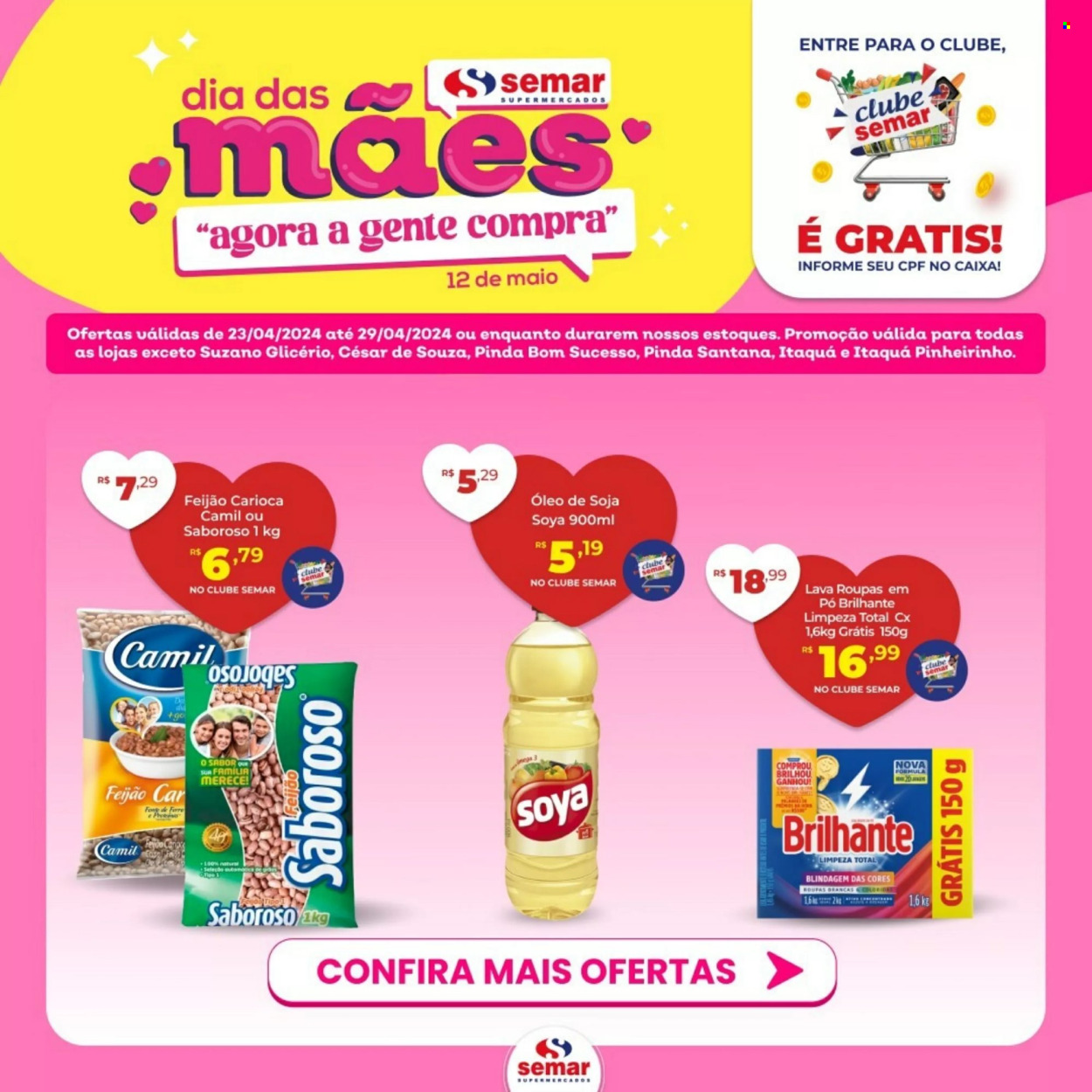 Encarte Semar Supermercados  - 22.04.2024 - 29.04.2024.