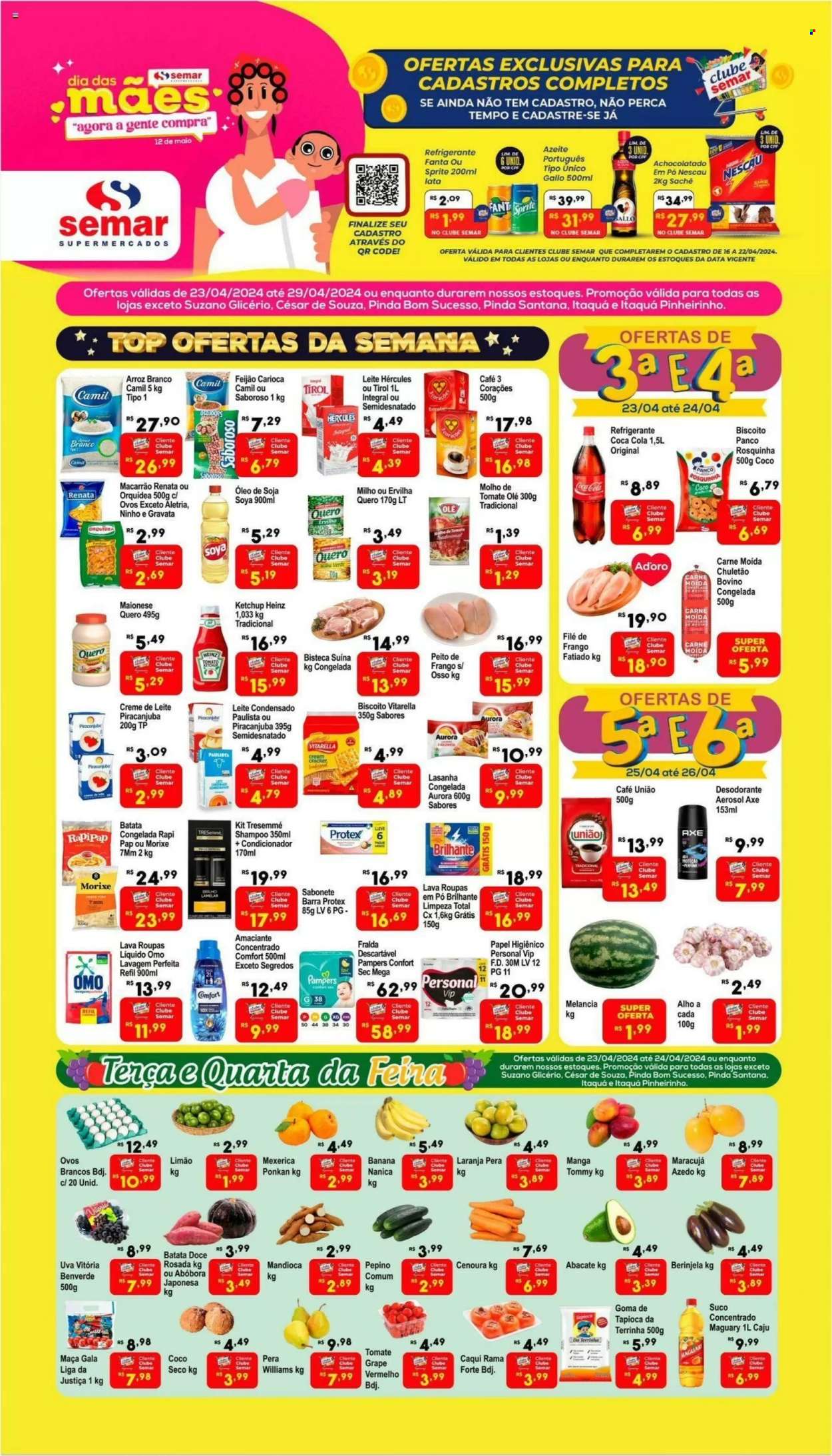 Encarte Semar Supermercados  - 23.04.2024 - 29.04.2024.
