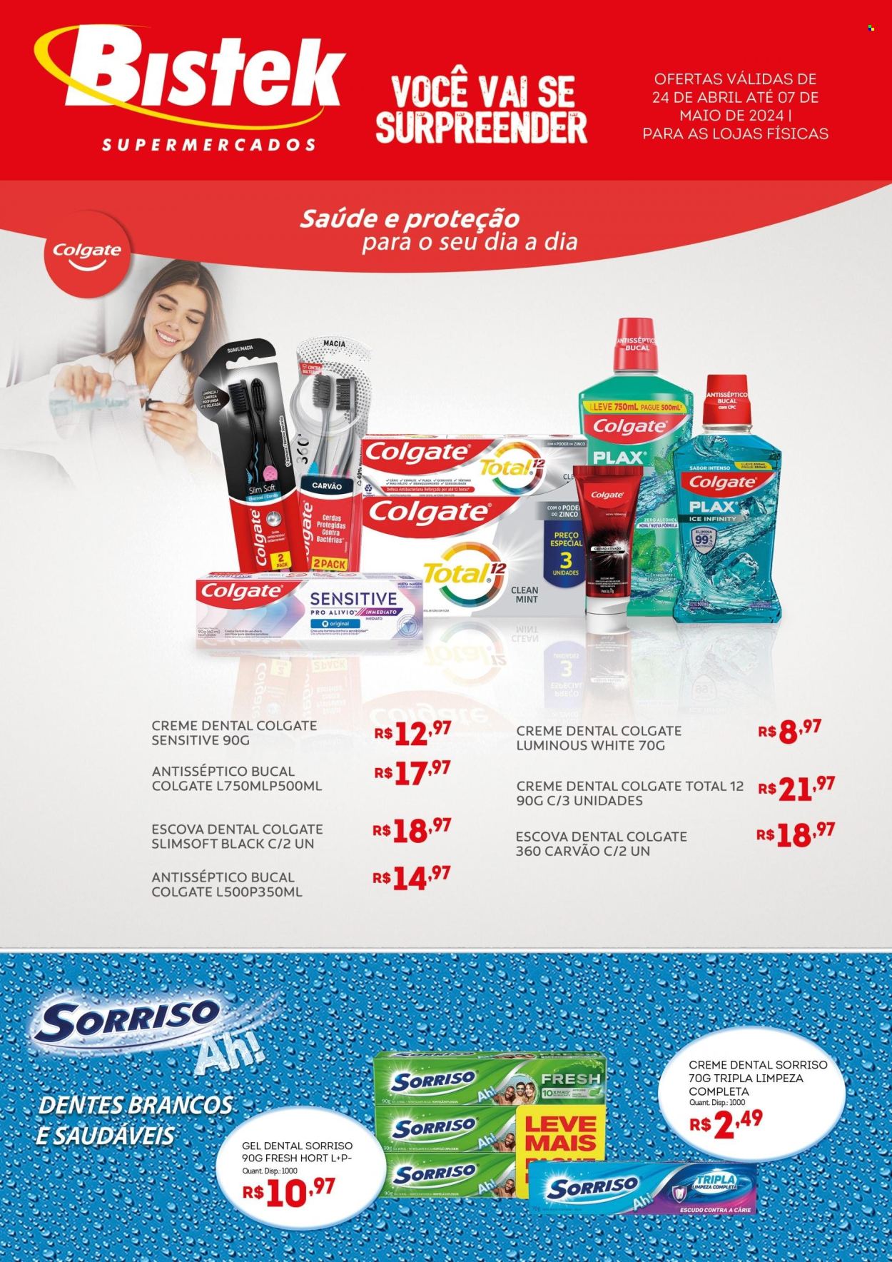 Encarte Bistek Supermercados  - 24.04.2024 - 07.05.2024.