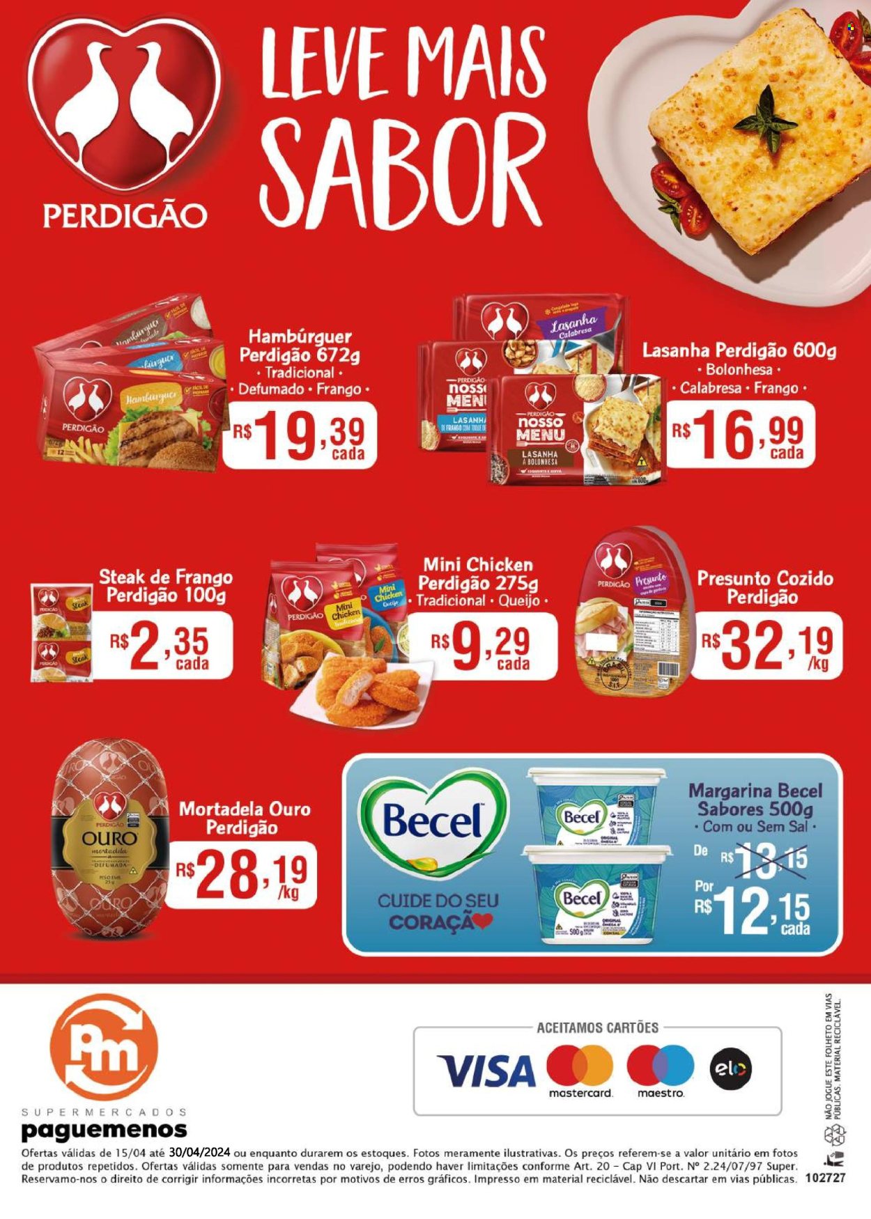 Encarte Supermercados Pague Menos  - 15.04.2024 - 30.04.2024.